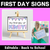 1 for Pastel First Day of School Signs - Editable Back to School Templates