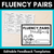 1 for Reading Fluency Pairs - Editable Peer Feedback Templates