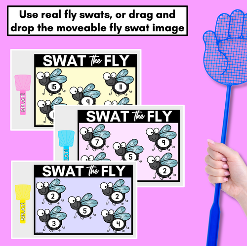 Resource preview 2 for SWAT THE NUMBER SLIDES - 4 Levels - Kindergarten Math Digital Activity