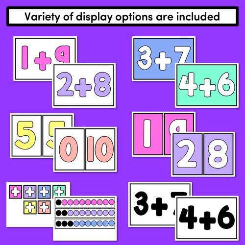 Resource preview 2 for Friends of Ten Rainbow Display - Friends of 10 Posters - Number Bonds to 10