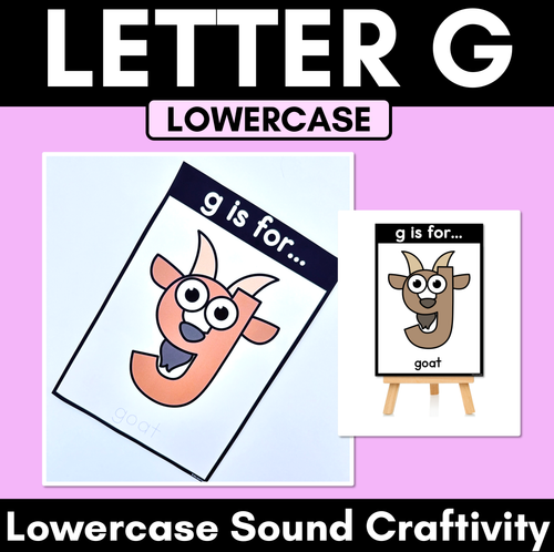 Resource preview 1 for Beginning Sound Crafts - LOWERCASE Letter G - G is for Goat