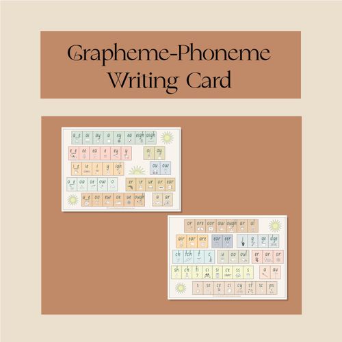 Resource preview 1 for Grapheme-Phoneme Writing Card