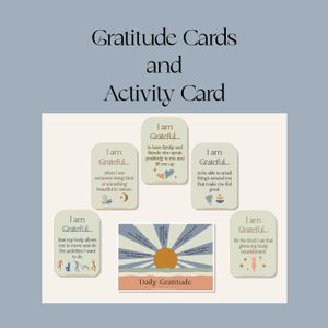 Gratitude Cards and Activity Card