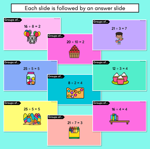 Resource preview 3 for Groups Of - Division Slides