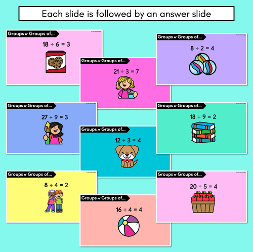 Resource preview 3 for Groups or Groups Of - Division Slides