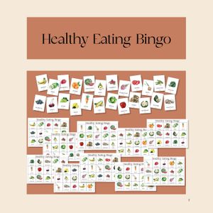 Healthy Eating Bingo