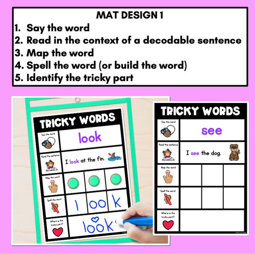 Resource preview 2 for High Frequency Heart Word Practice Activities SET 1 - Phonics Centers