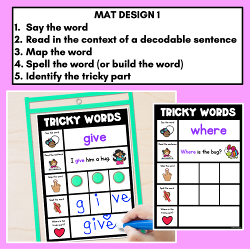 Resource preview 2 for High Frequency Heart Word Practice Activities SET 2- Phonics Centers