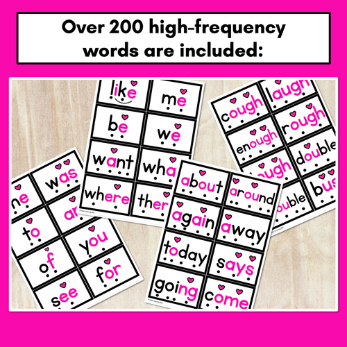 Resource preview 2 for Heart Word Flash Cards