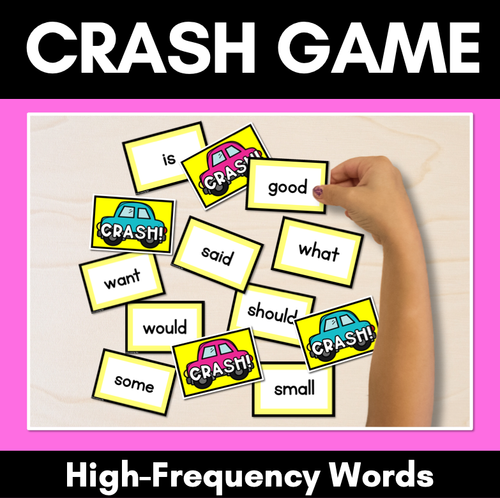 Resource preview 1 for HIGH-FREQUENCY WORDS CARD GAME - Crash Phonics Game