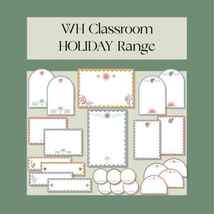 Wholehearted Classroom Labels - HOLIDAY Range (editable)