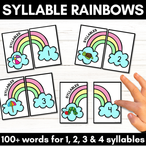 Resource preview 1 for Syllable Matching Activity - Phonological Awareness Literacy Center