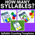 3 for Syllables Task Cards Bundle