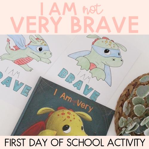 Resource preview 1 for I Am Not Very Brave Craft - First Day of School Activity