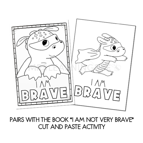 Resource preview 2 for I Am Not Very Brave Craft - First Day of School Activity