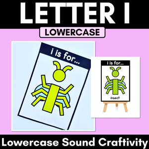 Beginning Sound Crafts - LOWERCASE Letter I - I is for Insect