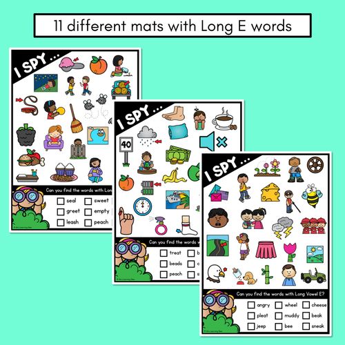 Resource preview 3 for I SPY for LONG VOWEL E WORDS - Decodable Words - 1st & 2nd Grade Phonics Activities