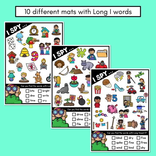 Resource preview 3 for I SPY for LONG VOWEL I WORDS - Decodable Words - 1st & 2nd Grade Phonics Activities