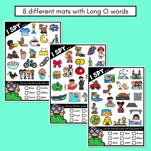 Resource preview 3 for I SPY for LONG VOWEL O WORDS - Decodable Words - 1st & 2nd Grade Phonics Activities