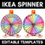 1 for Ikea Spinner Editable Templates