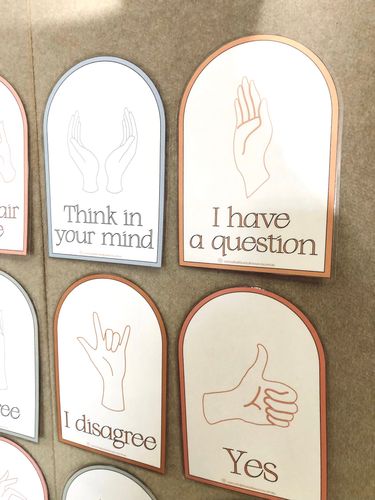 Resource preview 4 for Greetings and Hand Signal Posters