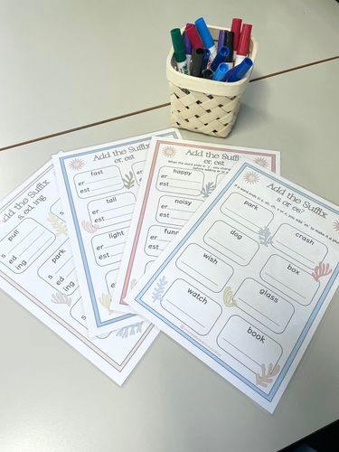 Resource preview 3 for Suffix Posters and Activity Cards- Early Years