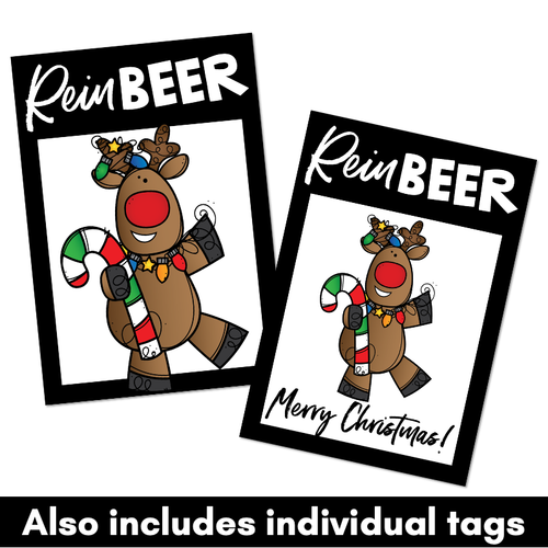 Resource preview 3 for REINBEER Freebie Teacher Gift Tags