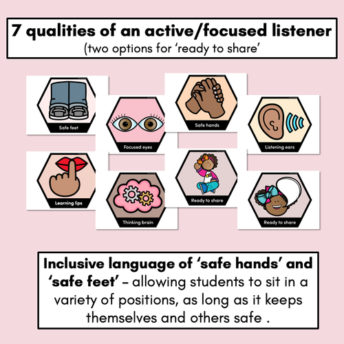 Resource preview 2 for Focused/Active Listening Posters - Inclusive Display - Neutral