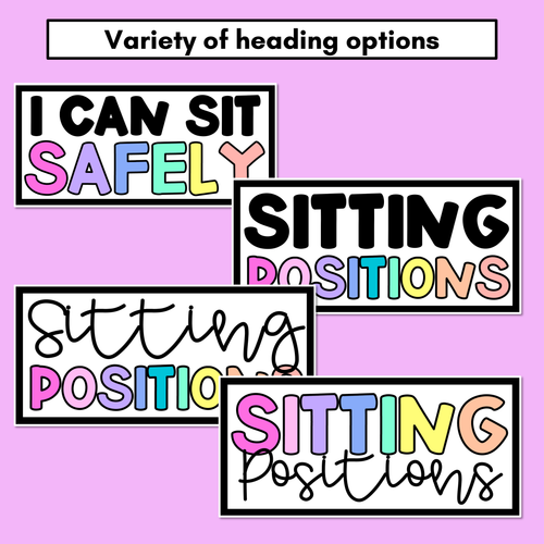 Resource preview 4 for Inclusive Sitting Posters & Display - Hexagonal Rainbow Design