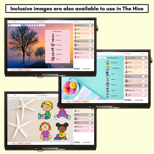 Resource preview 6 for Inclusive Sitting Posters & Display - Hexagonal Rainbow Design