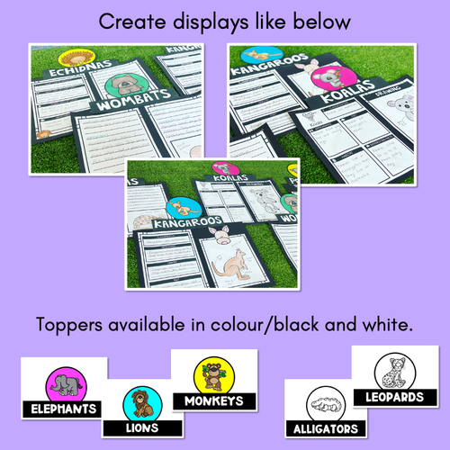 Resource preview 2 for INFORMATIVE TEXT TEMPLATES - Zoo Animals Writing Templates for K-2