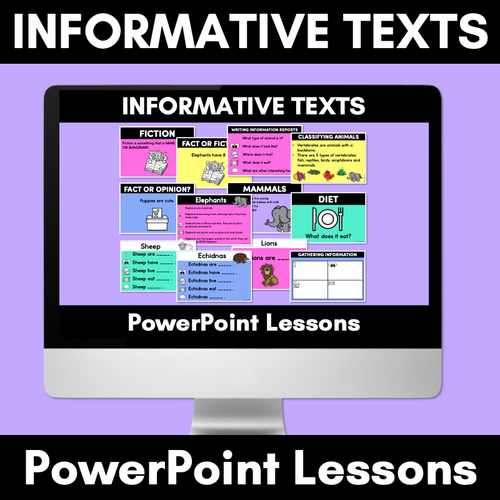 Resource preview 1 for Informational Writing PowerPoint - Informative Texts K-2 Lessons