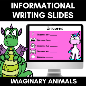 IMAGINARY ANIMALS Information Writing Slides