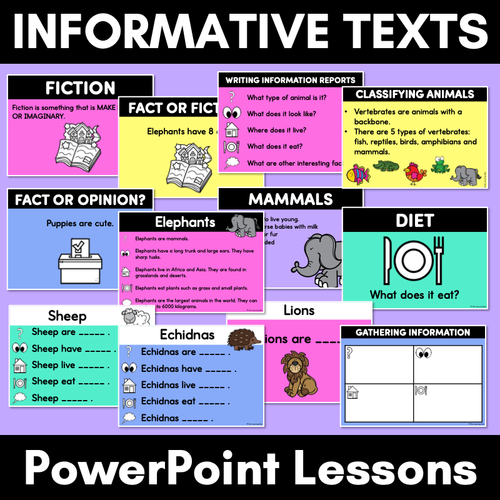 Resource preview 2 for Informational Writing PowerPoint - Informative Texts K-2 Lessons