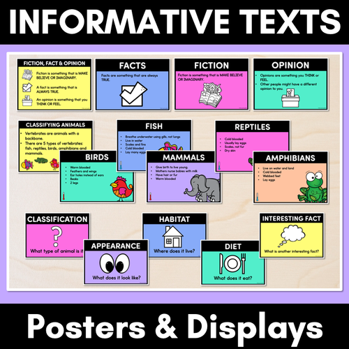 Resource preview 3 for Informational Writing Powerpoint & Posters Bundle