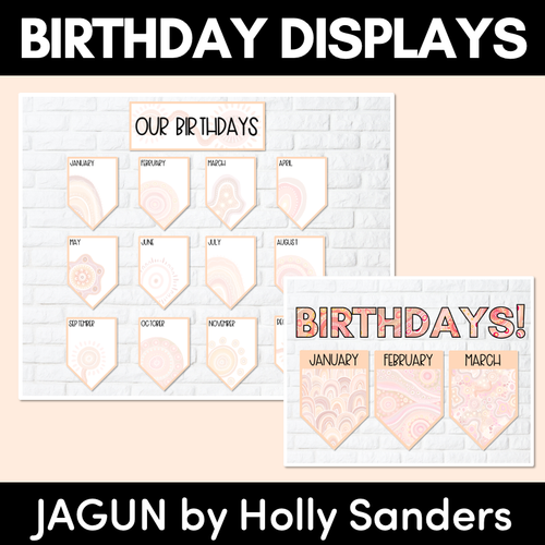 Resource preview 1 for BIRTHDAYS DISPLAY- The Jagun Collection