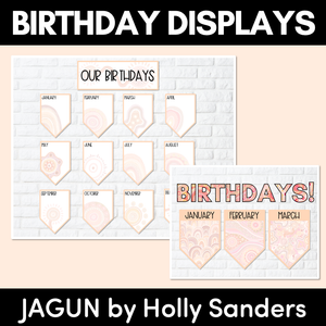 BIRTHDAYS DISPLAY- The Jagun Collection