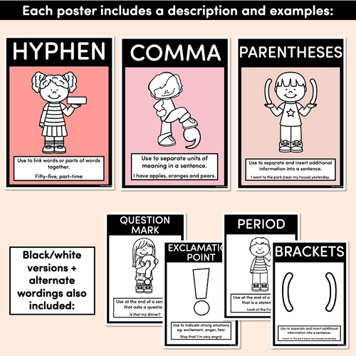 Resource preview 4 for PUNCTUATION POSTERS - The Jagun Collection