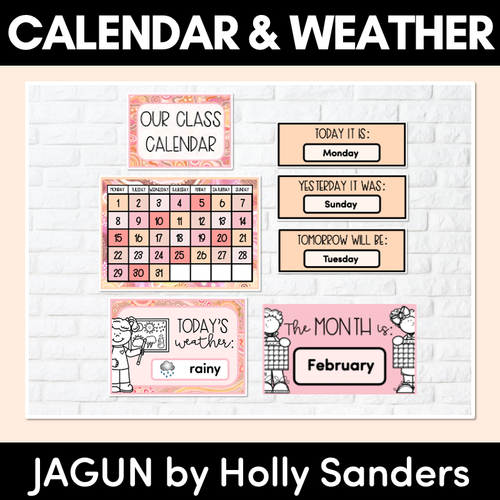 Resource preview 1 for CALENDAR & WEATHER DISPLAY- The Jagun Collection