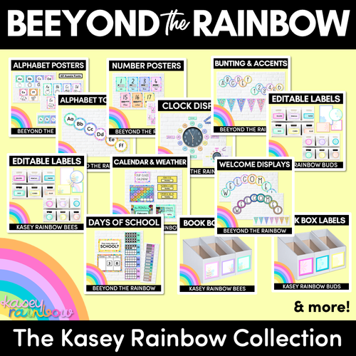 Resource preview 4 for ALPHABET POSTERS - The Kasey Rainbow Collection