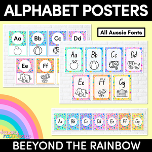 ALPHABET POSTERS - The Kasey Rainbow Collection