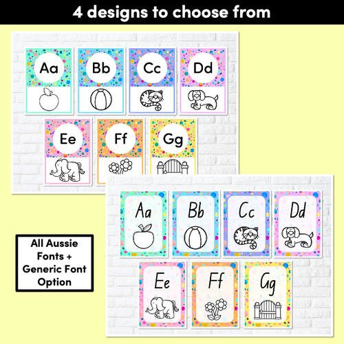 Resource preview 2 for ALPHABET POSTERS - The Kasey Rainbow Collection