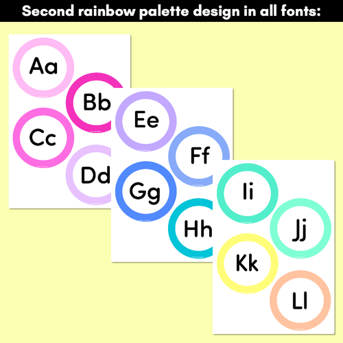 Resource preview 4 for ALPHABET TOPPERS - The Kasey Rainbow Collection