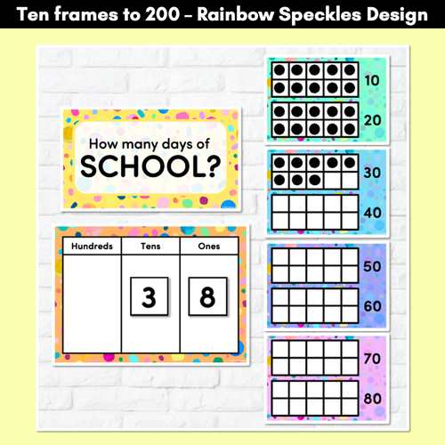 Resource preview 2 for DAYS OF SCHOOL DISPLAY- The Kasey Rainbow Collection