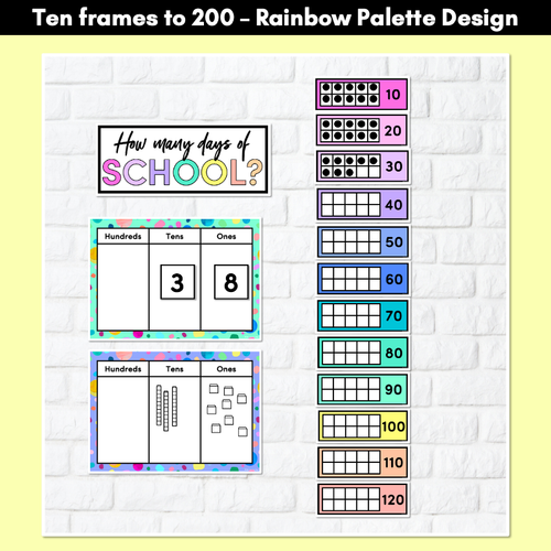 Resource preview 3 for DAYS OF SCHOOL DISPLAY- The Kasey Rainbow Collection