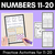 1 for Kindergarten Math Worksheets - Numbers 11 - 20 Practice Pages