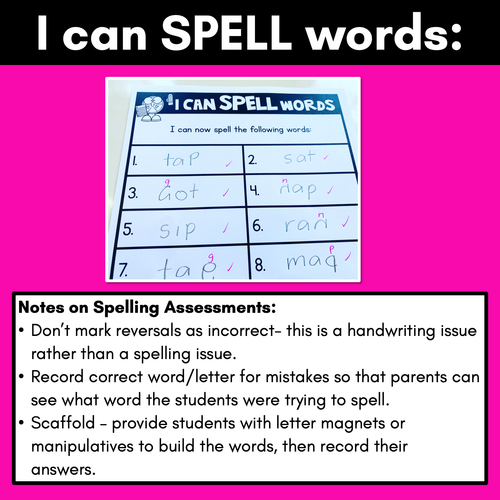 Resource preview 4 for Phonics Check In Assessment Templates