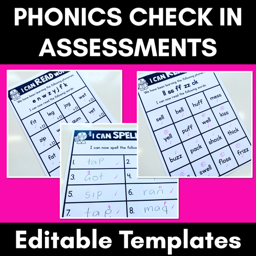 Resource preview 1 for Phonics Check In Assessment Templates