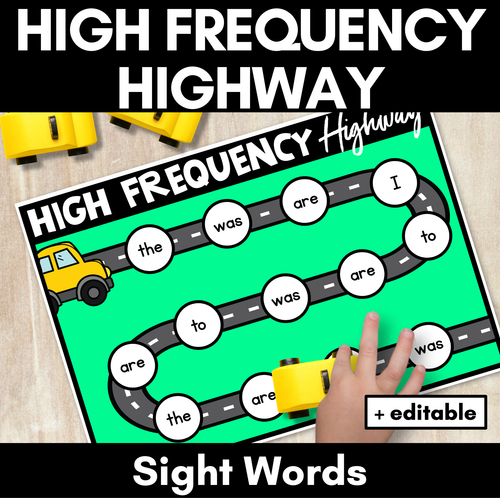 Resource preview 1 for HIGH FREQUENCY WORD MATS - Sight Word Fluency Games EDITABLE