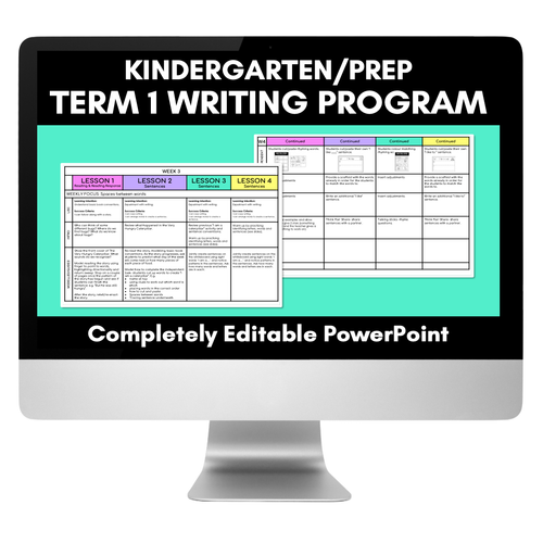 Resource preview 1 for TERM 1 KINDERGARTEN WRITING UNIT OF WORK - Kindergarten & Prep Program